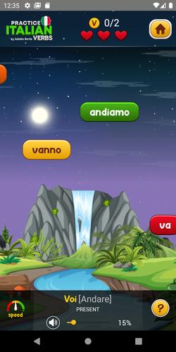 Learn Italian Verbs Game Captura de tela 0