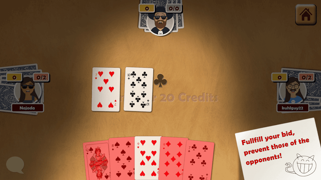 Oh Hell - Online Spades Game ภาพหน้าจอ 1