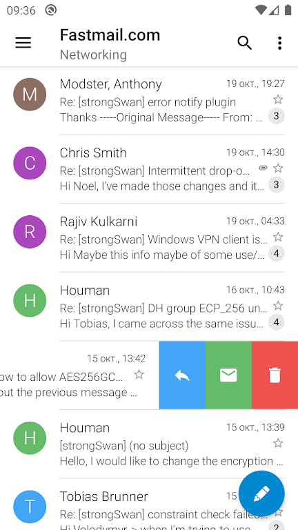 Sugar Mail email app 螢幕截圖 2