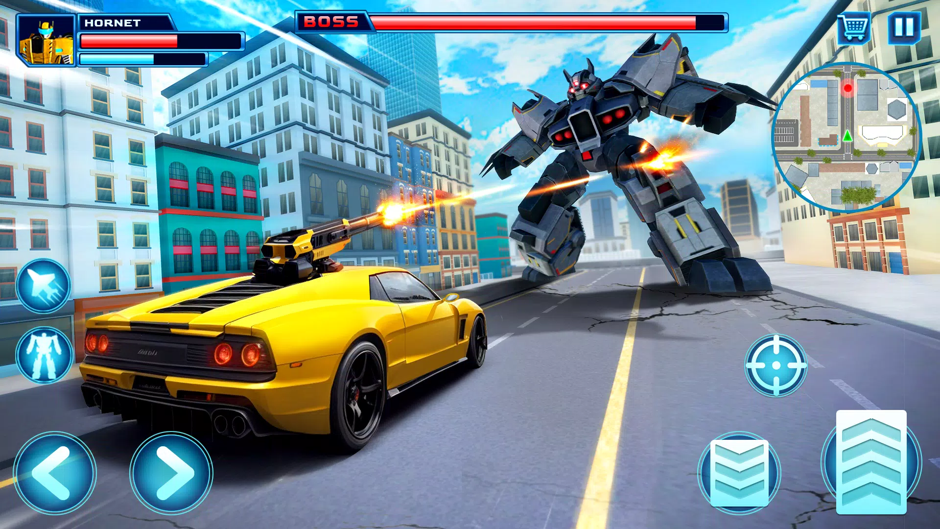 Robot Car Transform Fight Game Capture d'écran 1