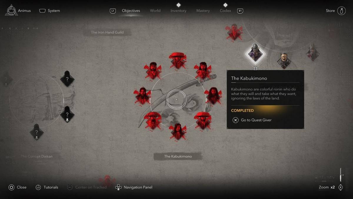 刺客信條陰影中的所有Kabukimono成員