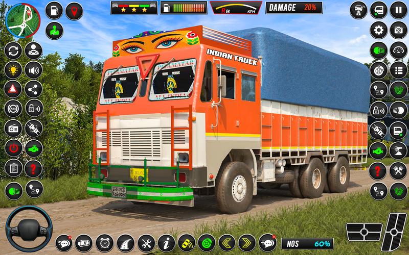Indian Truck Game 3d Truck sim Schermafbeelding 2
