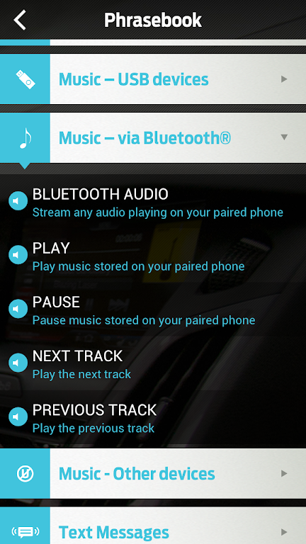 Ford SYNC™ 螢幕截圖 2