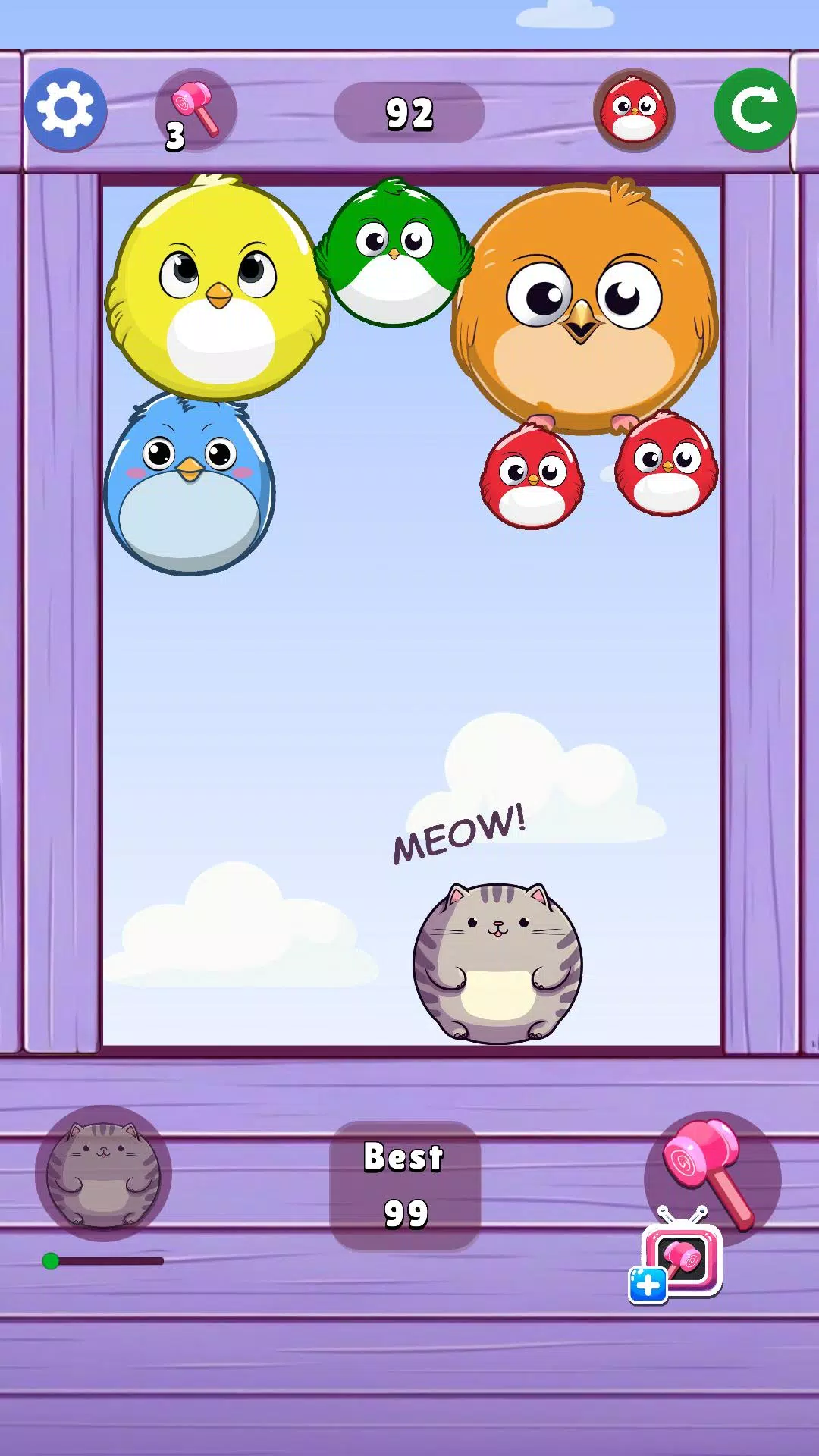 Schermata Melon Birds Throw 0