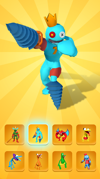 Rainbow Monster - Room Maze Mod ภาพหน้าจอ 1
