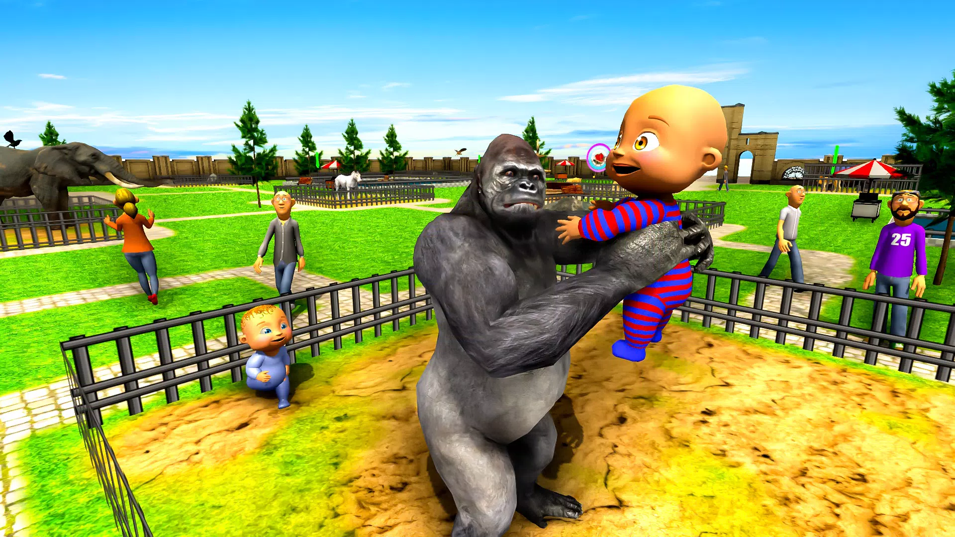 Naughty Baby 3D: Daddy Zoo Fun 螢幕截圖 3