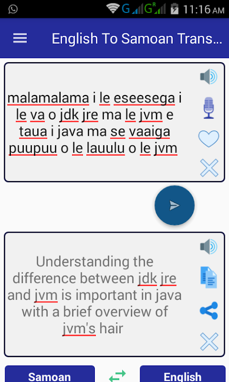 English Samoan Translator Скриншот 1