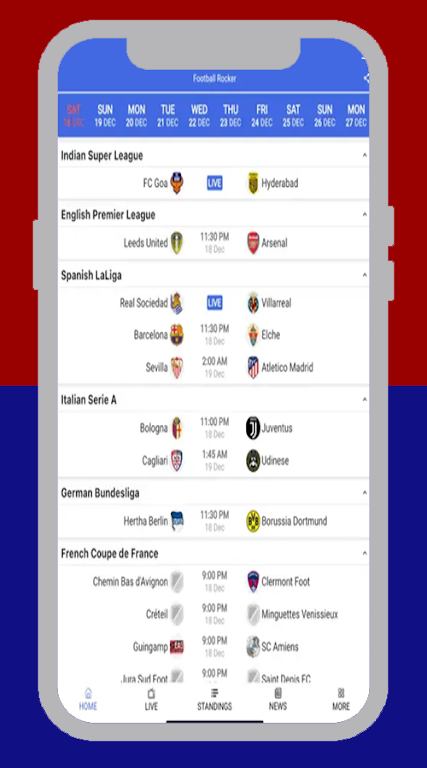 FootyBite app स्क्रीनशॉट 2
