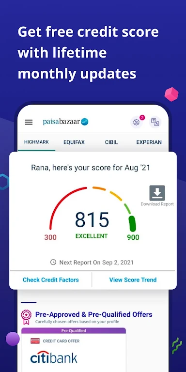 CreditScore, CreditCard, Loans 螢幕截圖 1