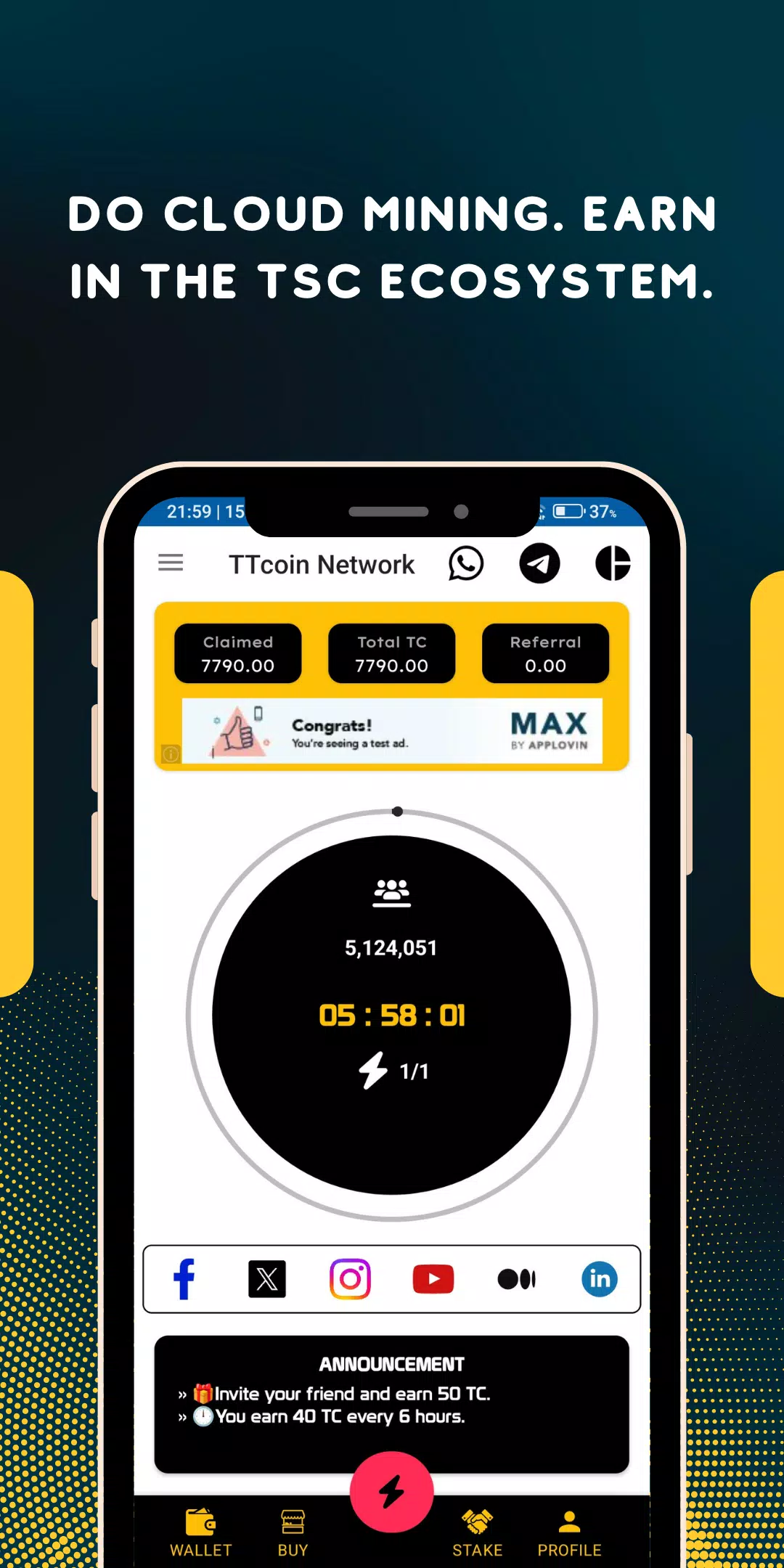 TTcoin Network - OLD Capture d'écran 1