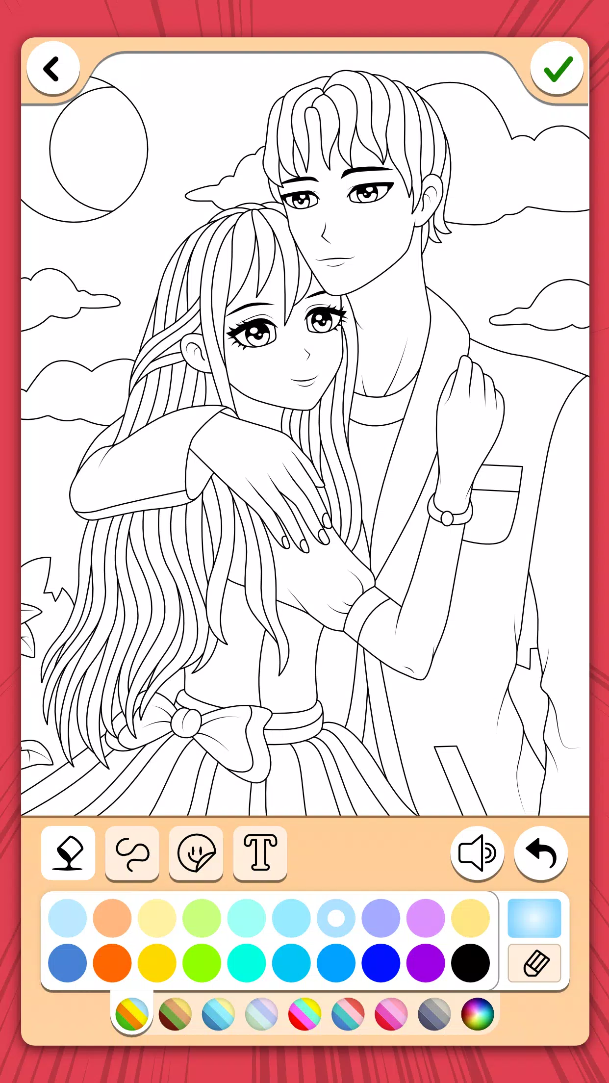 Manga Coloring Book ဖန်သားပြင်ဓာတ်ပုံ 2