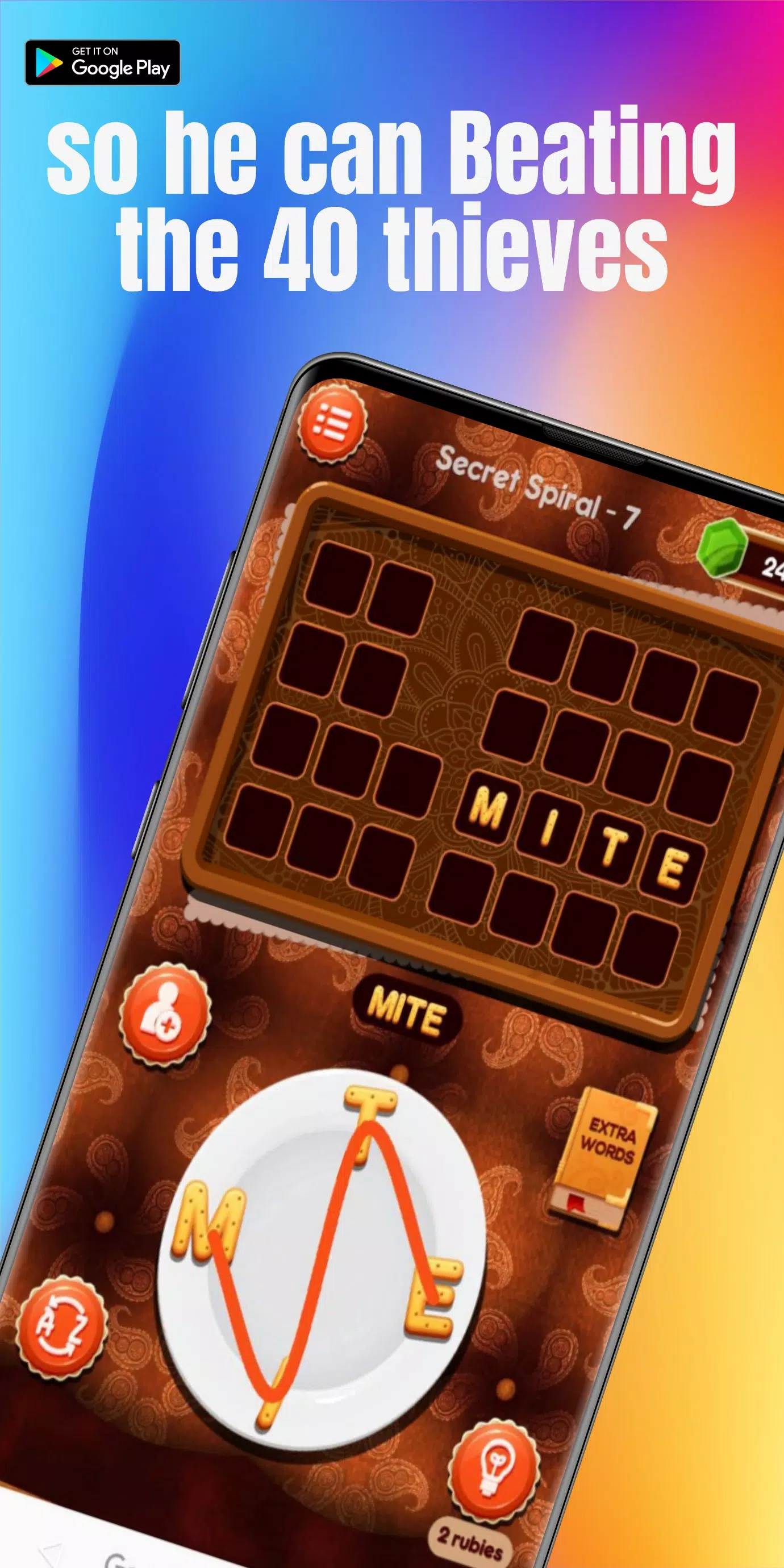 Words Connect, Ali Baba Crossword Learn Vocabulary Capture d'écran 1