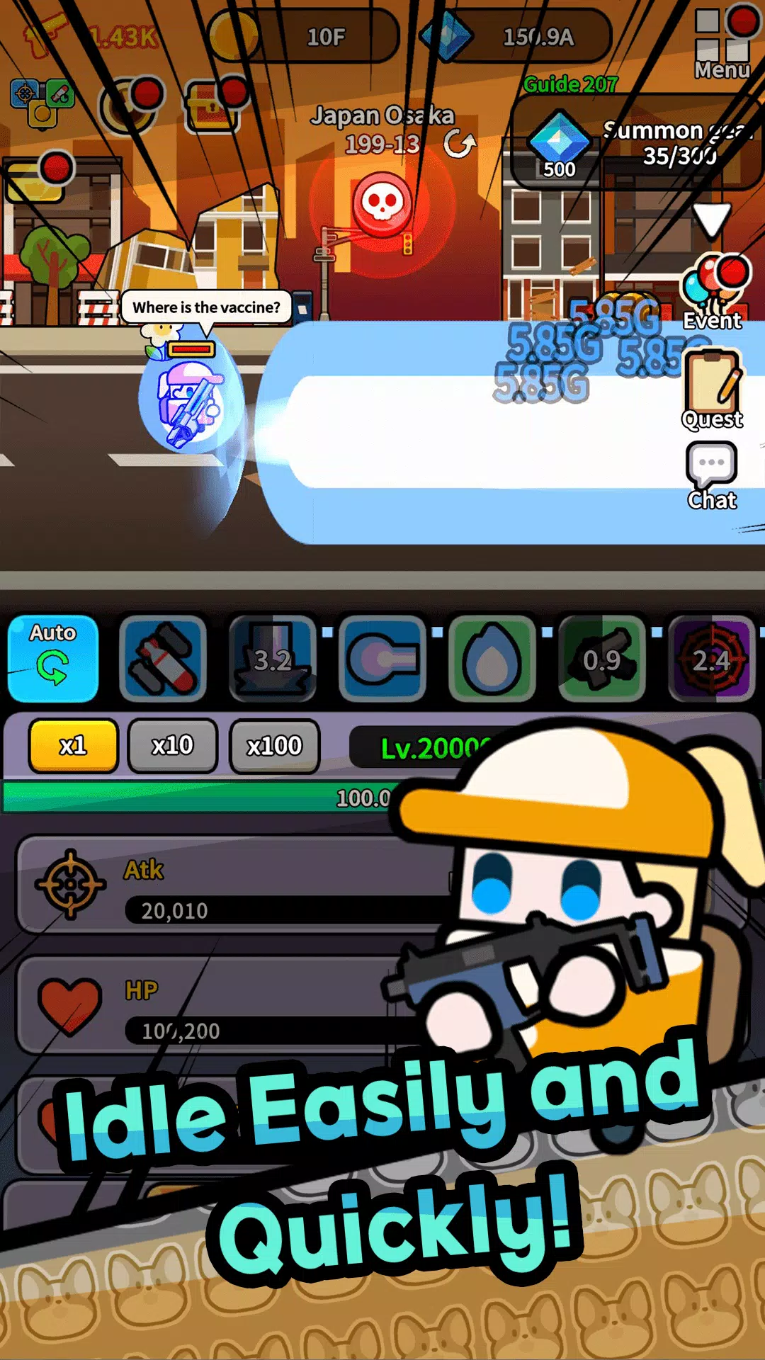 Legend Z Hunter : Idle RPG War 螢幕截圖 2