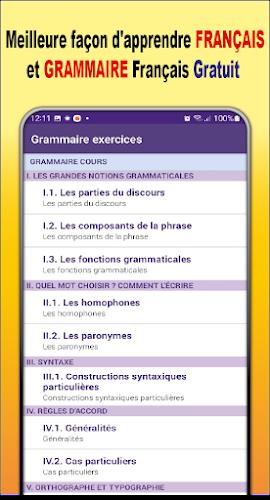 Grammaire Français + Exercices 螢幕截圖 0