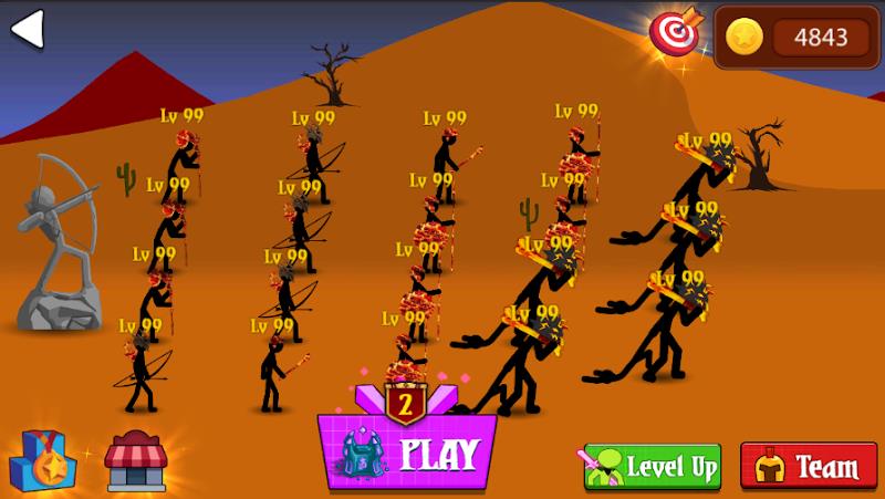 Schermata Stickman War : Defense Battle 1