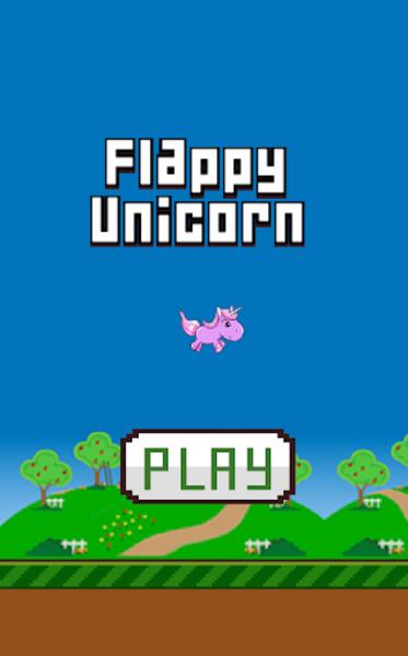 Flappy Unicorn 螢幕截圖 0