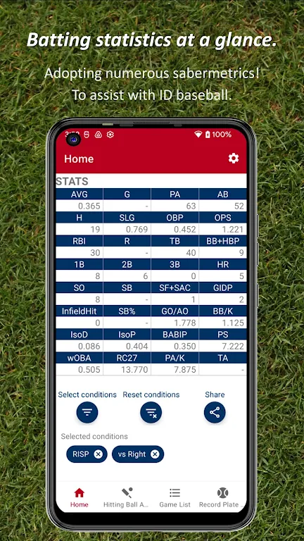 Batting STATS Manager Captura de tela 0