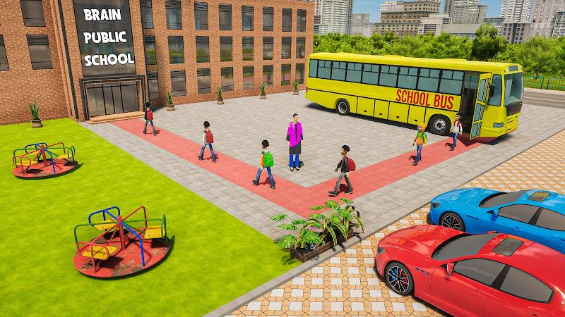 School Bus Driving Games 3D 螢幕截圖 0