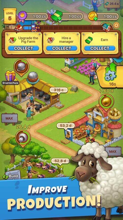 Idle Farmer ဖန်သားပြင်ဓာတ်ပုံ 2