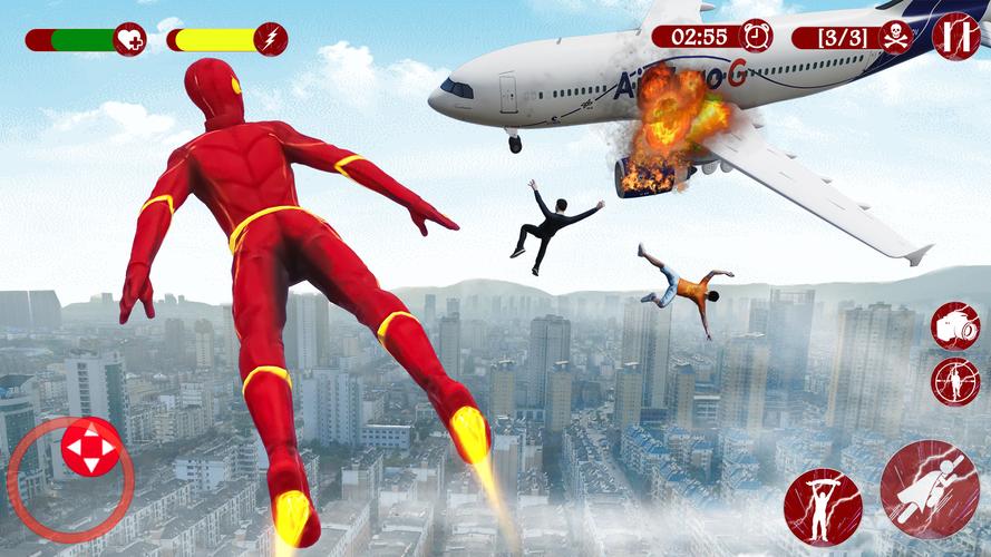 Super Speed: Flying Hero Games Скриншот 2