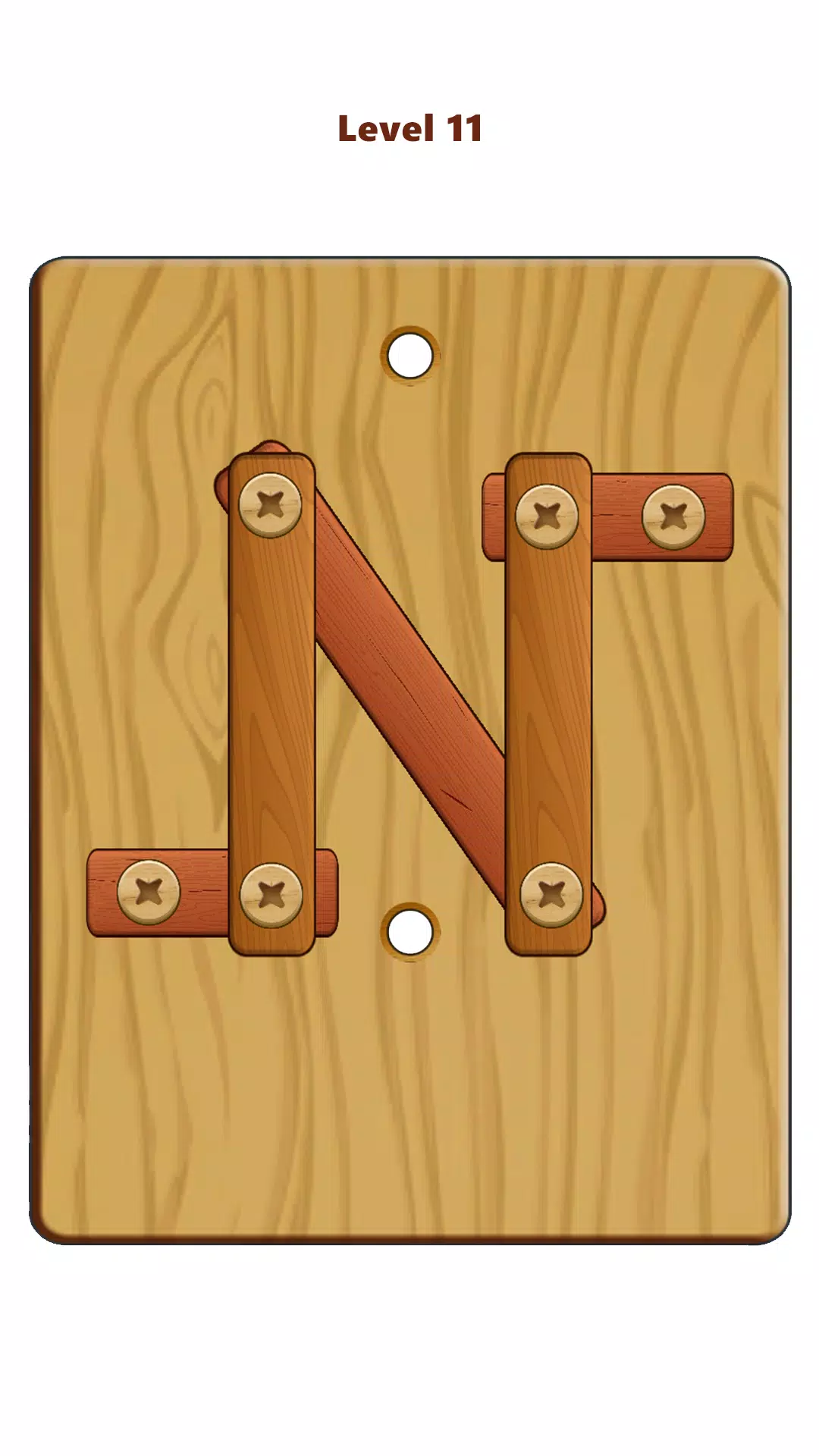 Wood Nuts & Bolts Puzzle Capture d'écran 0