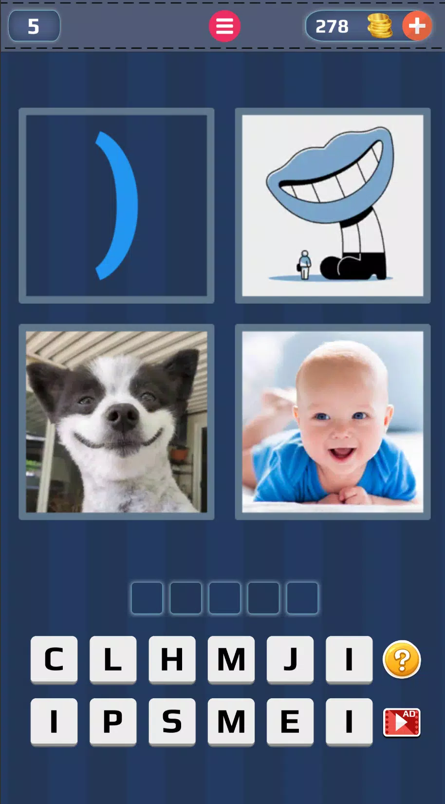 4 Pics 1 Word: Guess the Word 螢幕截圖 0