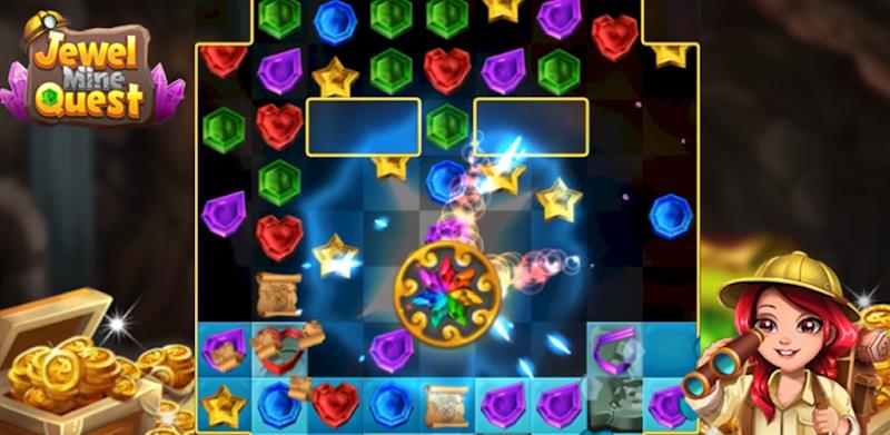 Jewel Mine Quest: Match-3 スクリーンショット 0