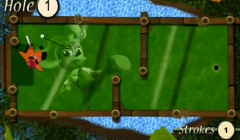 Crash Nitro Golf Schermafbeelding 1