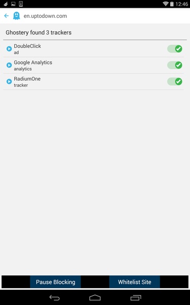 Ghostery Privacy Browser ဖန်သားပြင်ဓာတ်ပုံ 0
