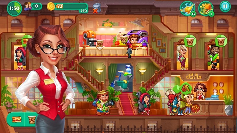 Grand Hotel Mania: 酒店遊戲 螢幕截圖 2