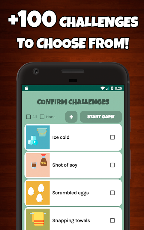 Silent Library Challenges: funny dares, party game 螢幕截圖 1