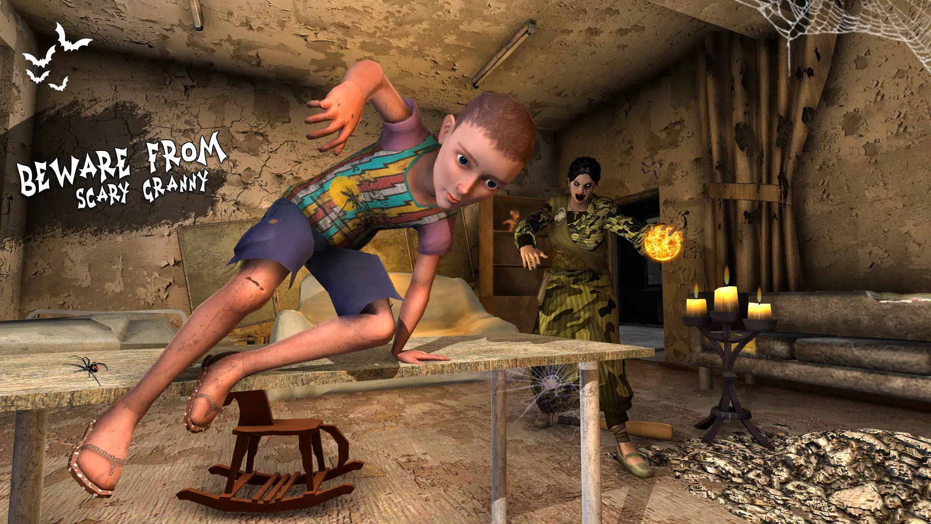 Army Granny Scary Ghost 3D 螢幕截圖 1