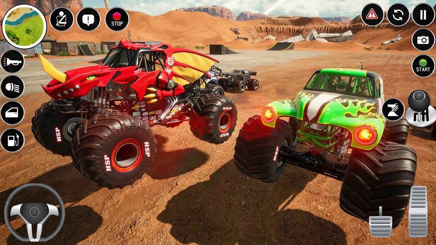Extreme Monster Truck Game 3D Captura de tela 3