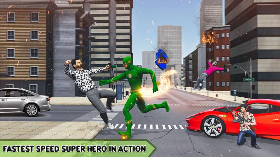 Super Speed: Flying Hero Games Скриншот 3