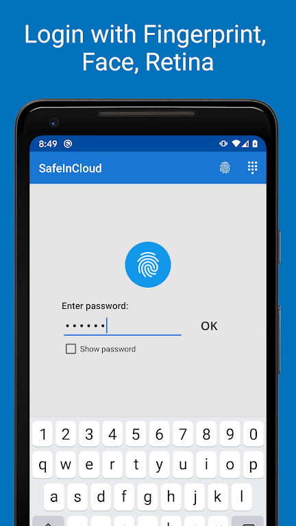 Password Manager SafeInCloud Mod Ekran Görüntüsü 0