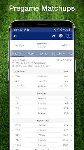 Football NFL 2017 Schedule, Live Scores, & Stats 스크린샷 0