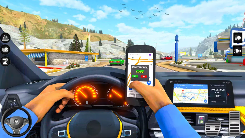 Crazy Car Driving: Taxi Games Captura de pantalla 2