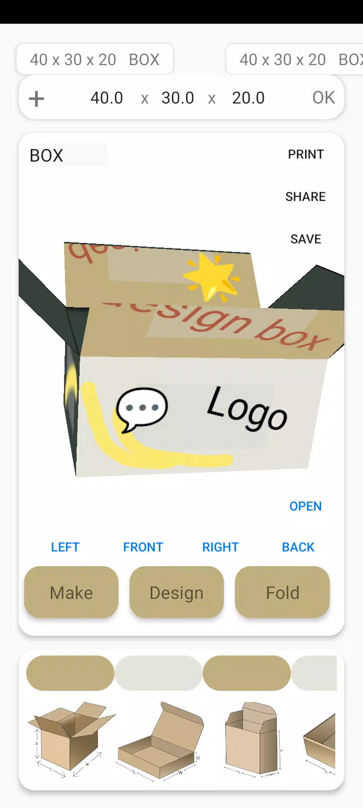 Box Maker Template Creator Pro Capture d'écran 3