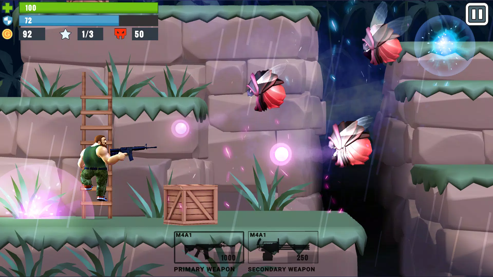 Metal Brother. 2D Offline Game Capture d'écran 1
