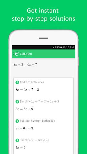 Cymath  - 数学问题求解器应用截图第1张