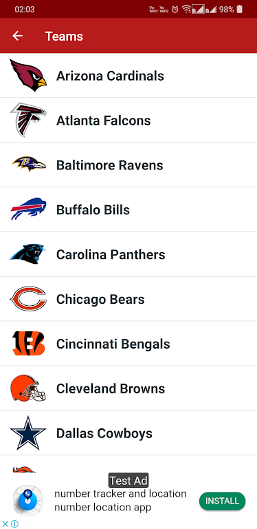 NFL 2024 Schedule Scores स्क्रीनशॉट 3