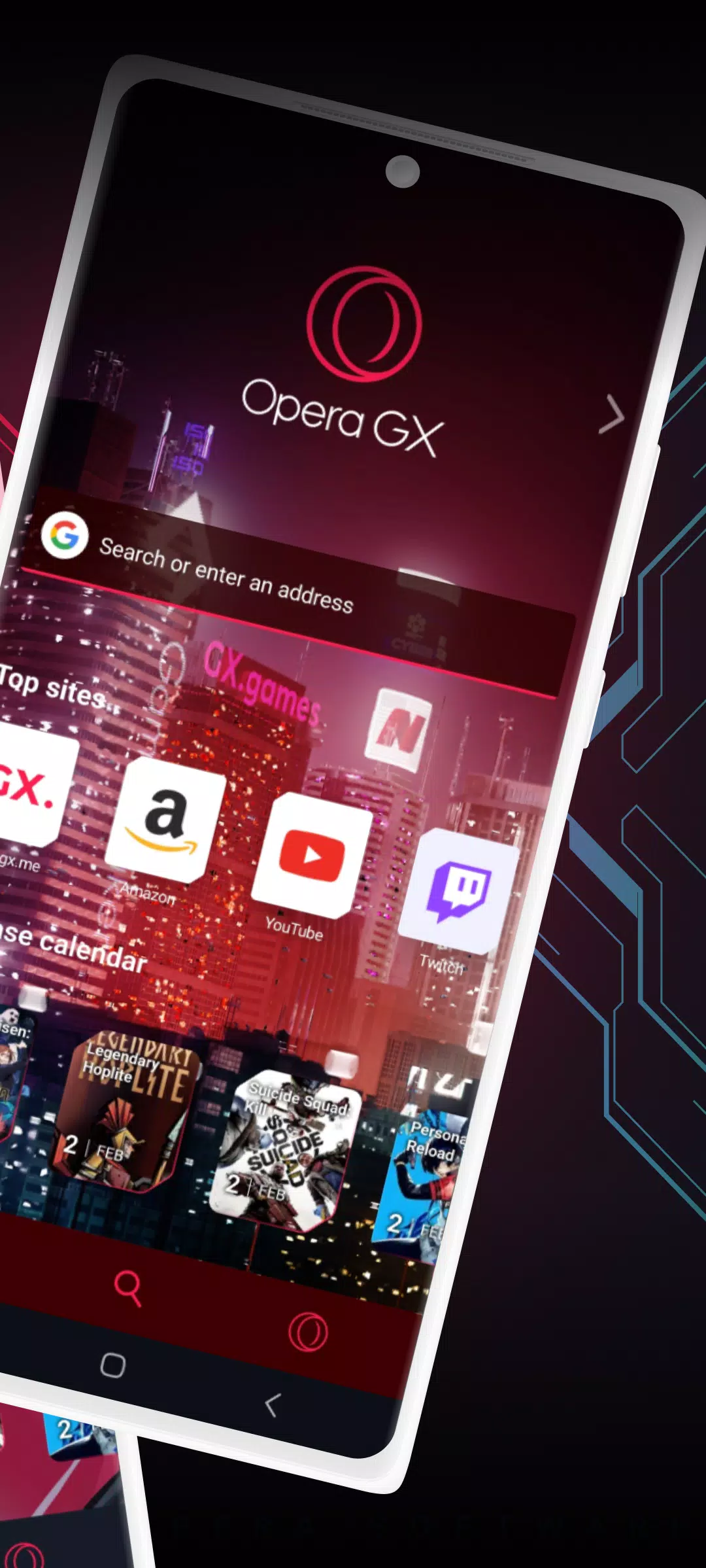 Opera GX : Navigateur Gaming Capture d'écran 1