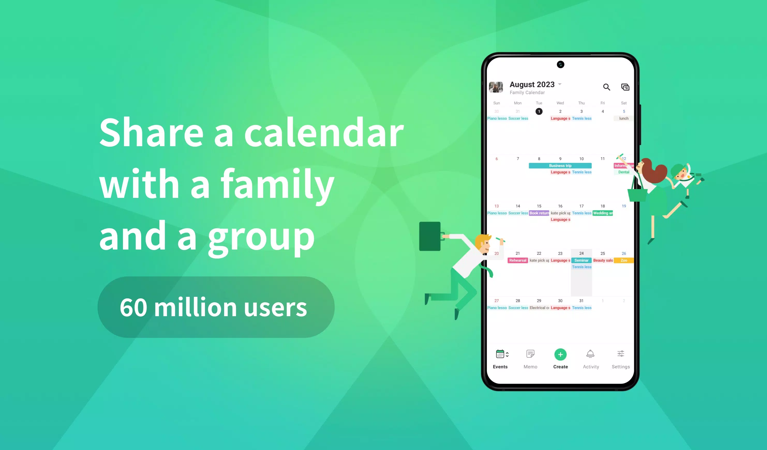 共用行事曆：TimeTree 家人情侶同伴間的時間管理 螢幕截圖 0