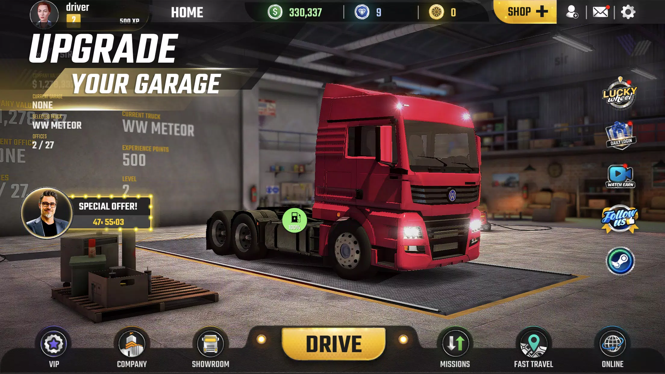Truck Simulator World 螢幕截圖 0