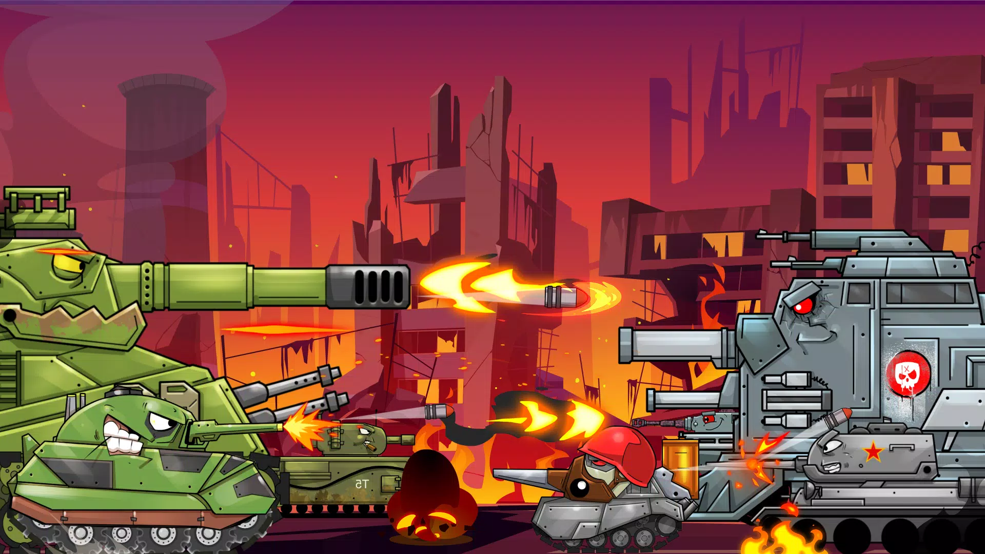 Merge Tanks: Танки vs Танчики Скриншот 2
