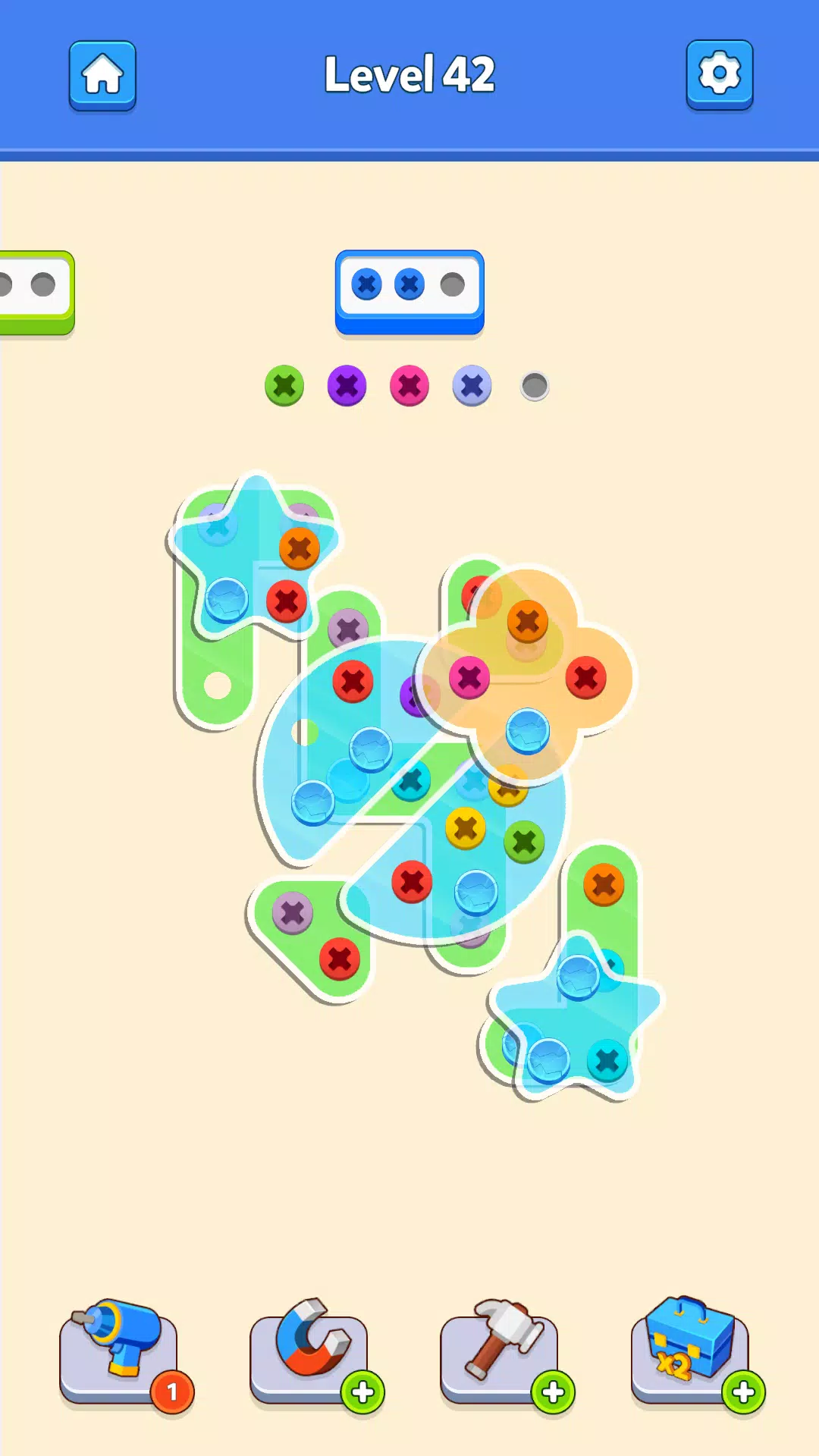 Screw Pin Jam Puzzle Nuts Bolt 螢幕截圖 3