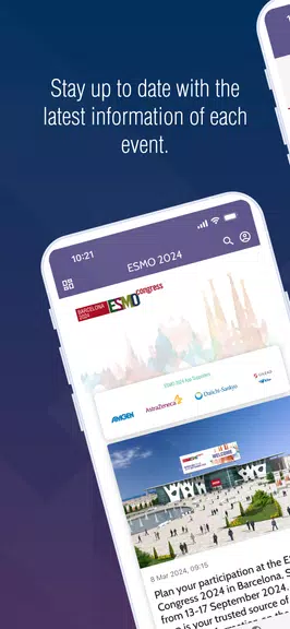 Schermata ESMO Events 1
