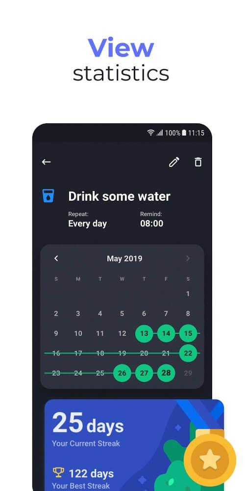 Productive - Habit tracker 螢幕截圖 2