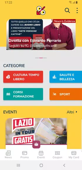 LAZIO YOUth CARD Capture d'écran 0