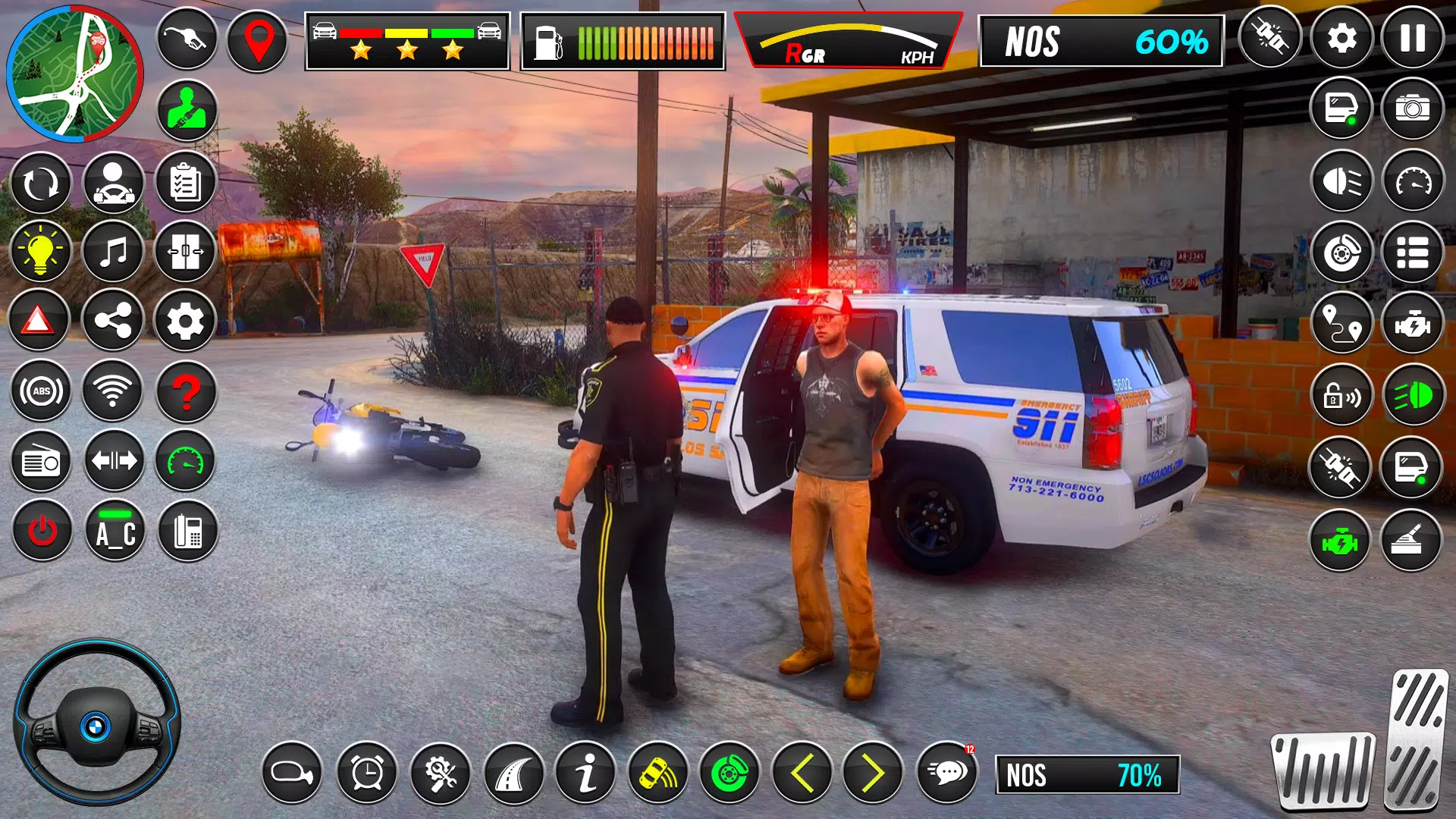 US Police Car Chase Car Game Capture d'écran 0